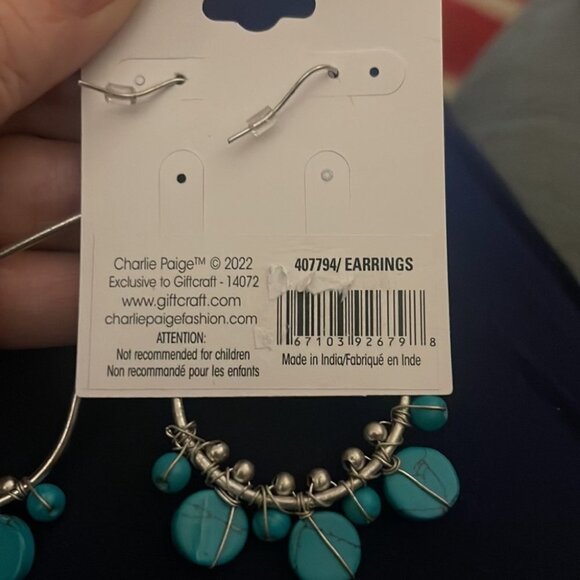 Charlie Page hand wired Earrings - Picture 3 of 3